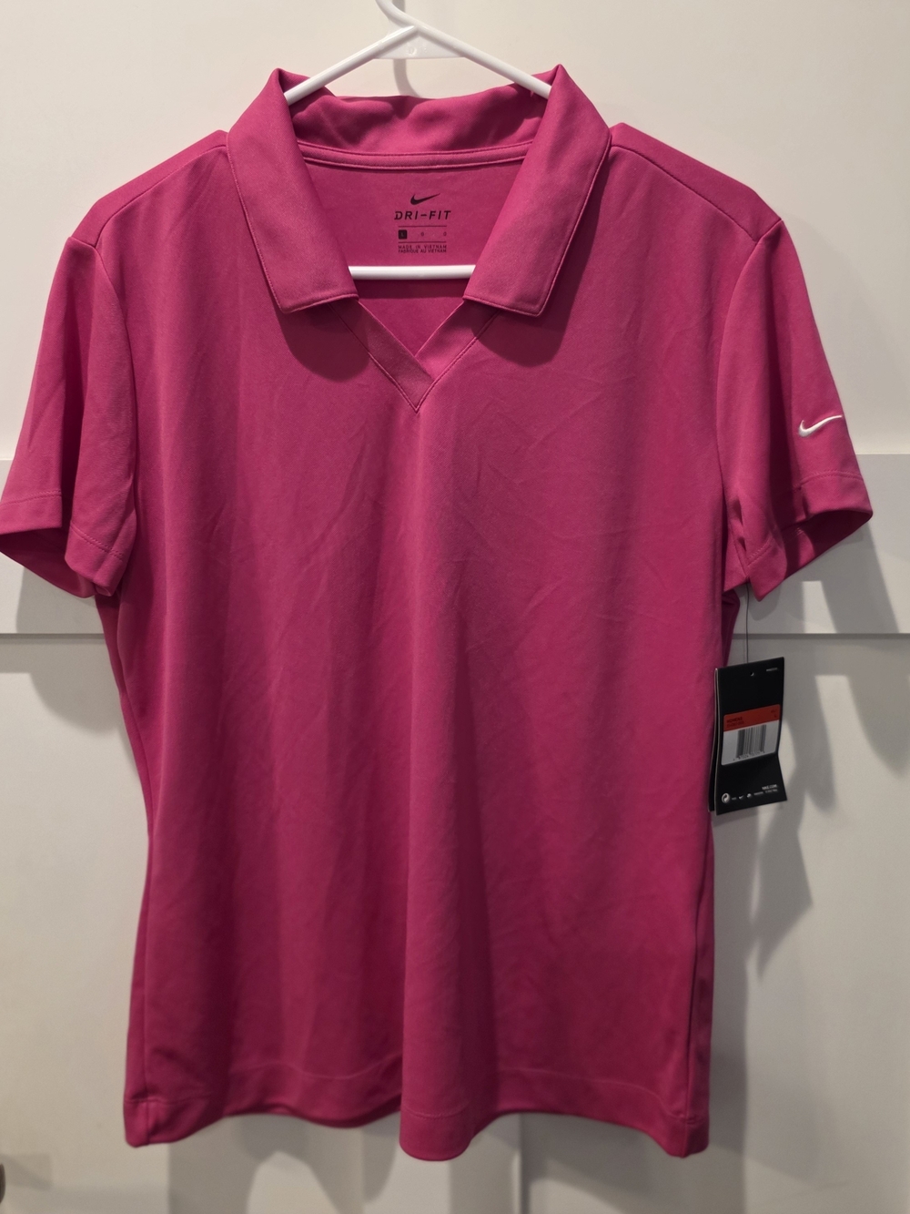 Nike Men’s Dri-FIT Pink Polo Shirt